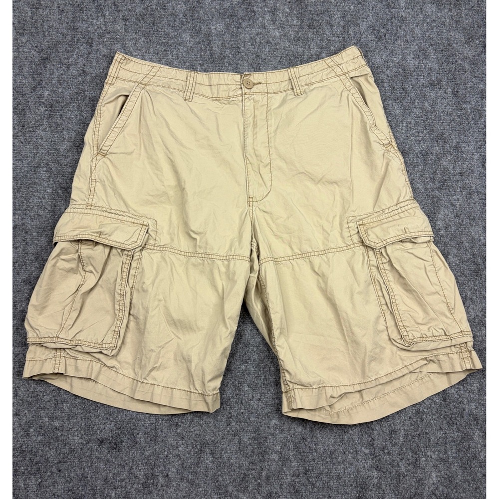 Polo Jeans Co Ralph Lauren Mens 38 Khaki Tan Cotton Cargo Shorts Utility Casual